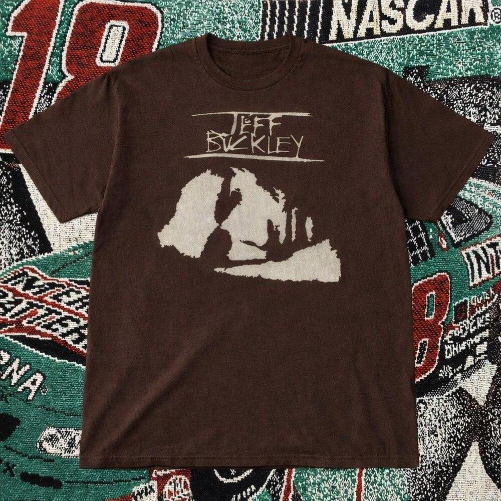 Y2K Grunge Jeff Buckley Graphic Tee Dark Chocolate Unisex